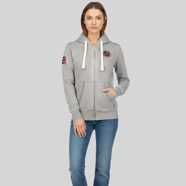 geographical-norway-gexcellence-damen-hoodie-hellgrau-sweatshirt image 1