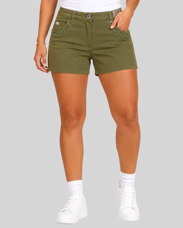 geographical-norway-primael-bermuda-shorts-damen-kaki-baumwolle image 1
