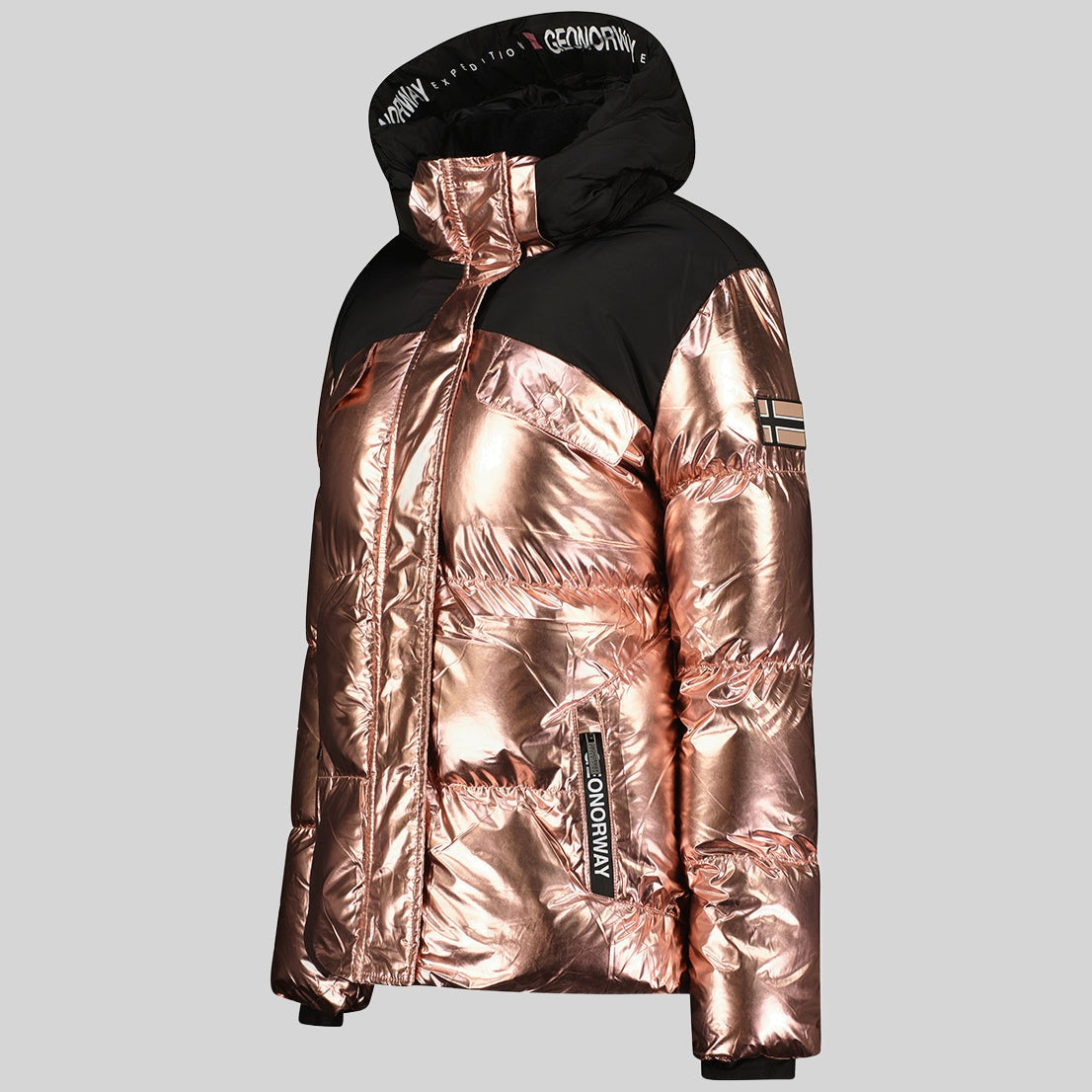 geographical-norway-bilkiss-parka-damen-silber-winter image 7