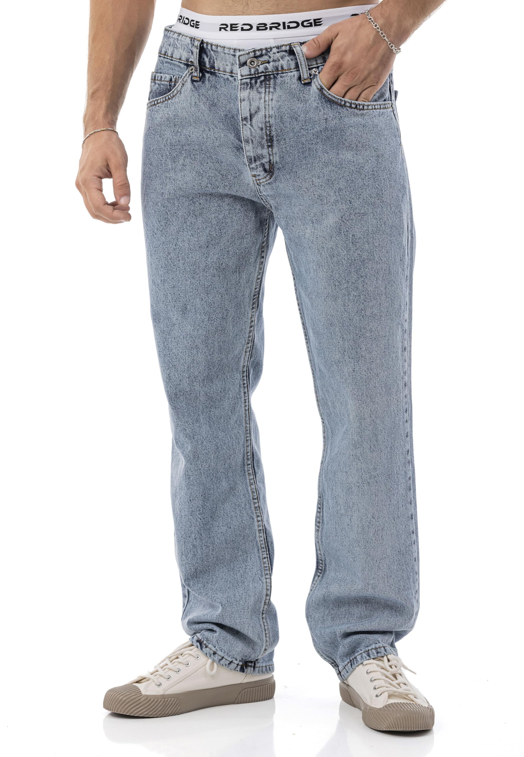 redbridge-jeans-by-diga-straight-fit-herren-blau-baumwolle image 5