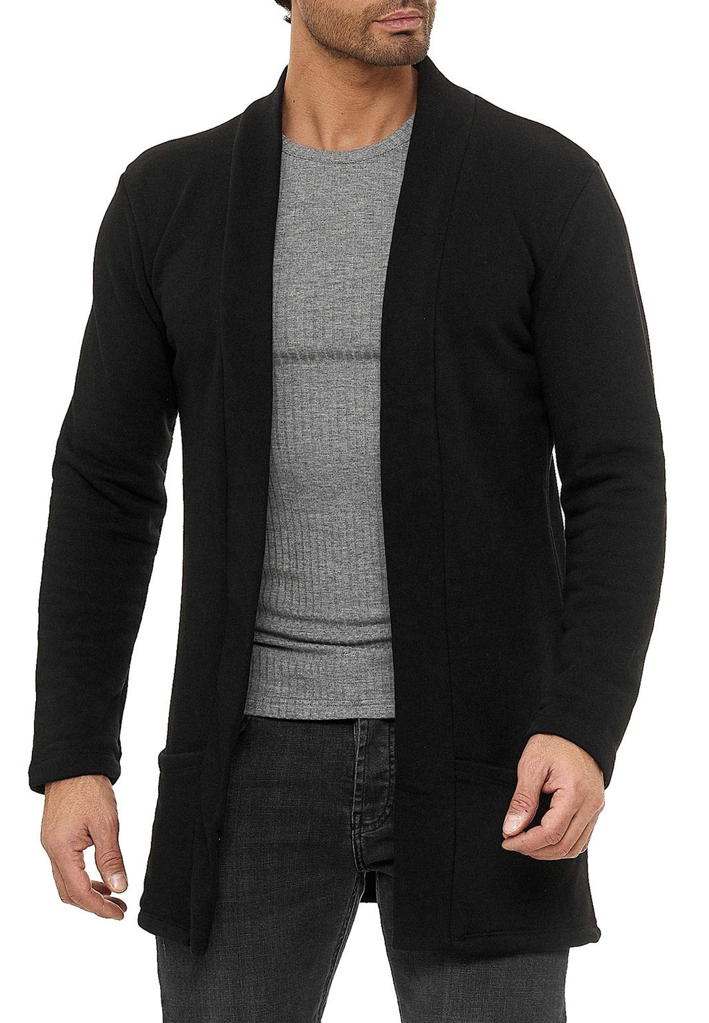 redbridge-cardigan-long-cut-herren-sweatjacke-grau-gr-l-stretch image 8