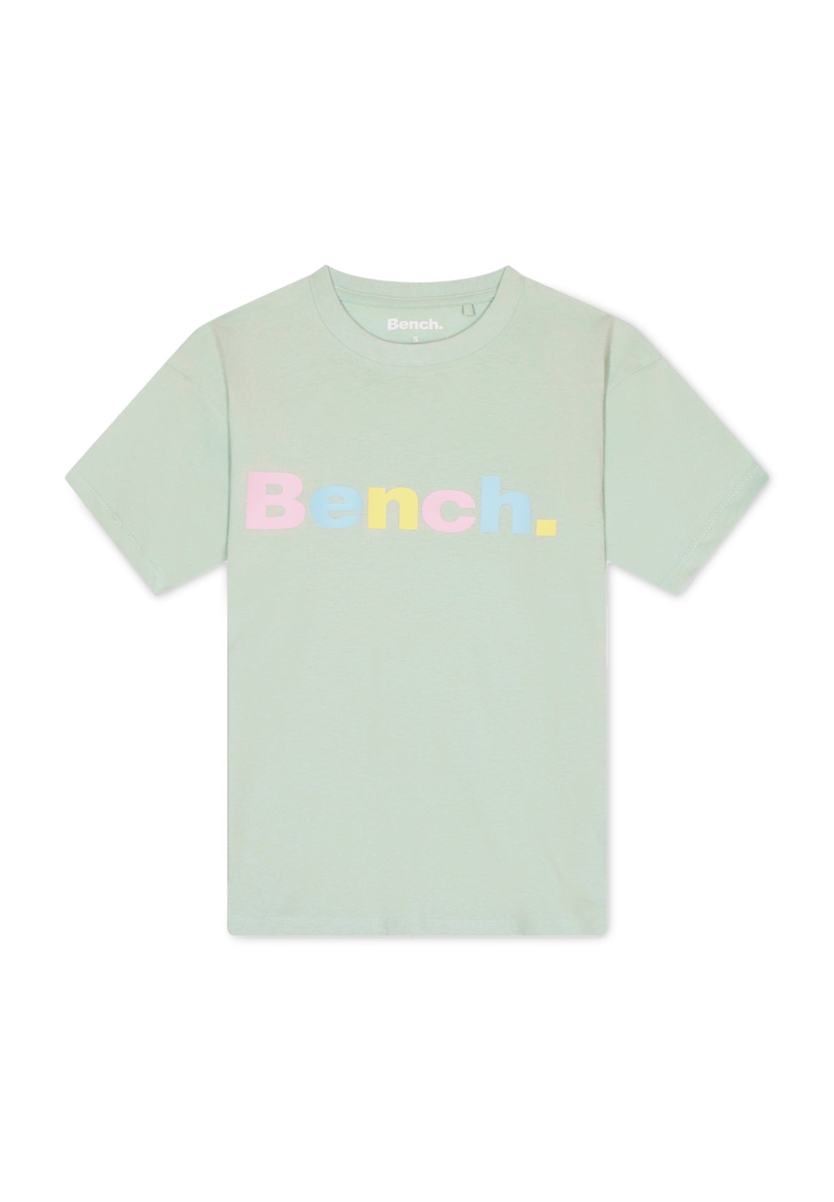 bench-elio-t-shirt-damen-wei-baumwolle-logoprint image 7