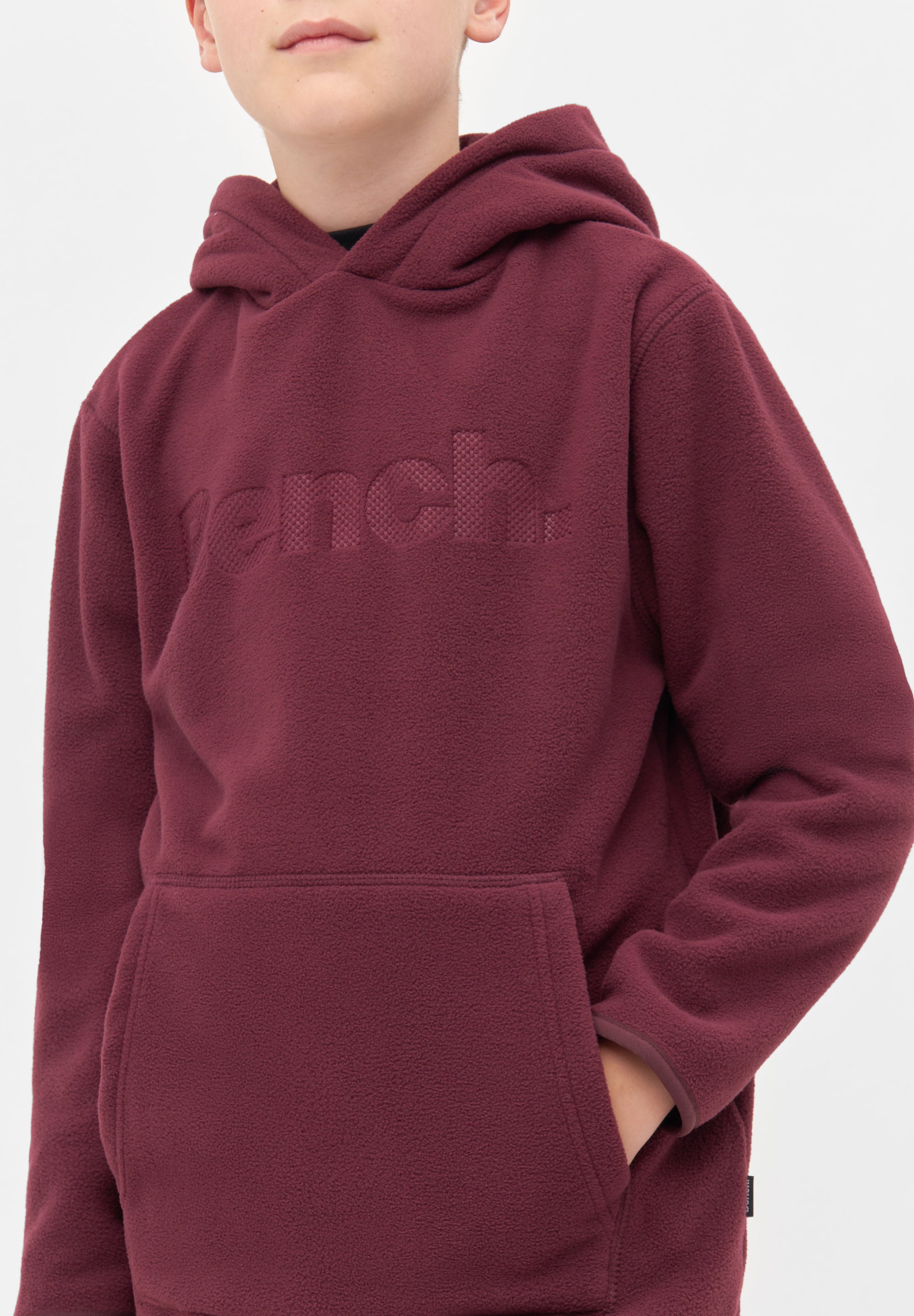 bench-himala-b-fleece-pullover-jungen-burgundy-logo image 4