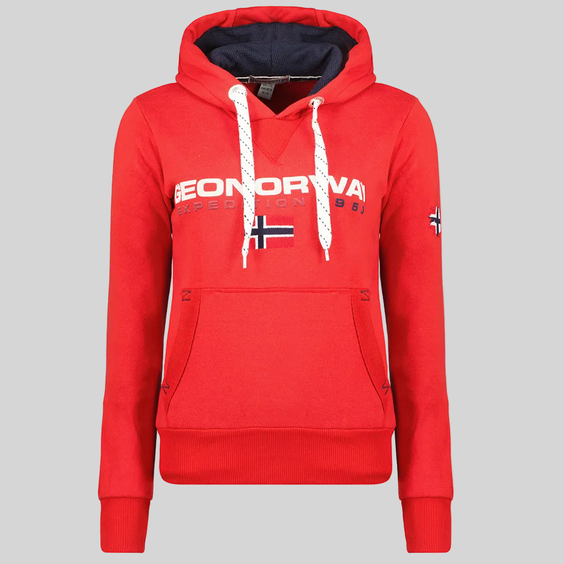 geographical-norway-goliver-sweatshirt-damen-mit-kapuze-rot image 5