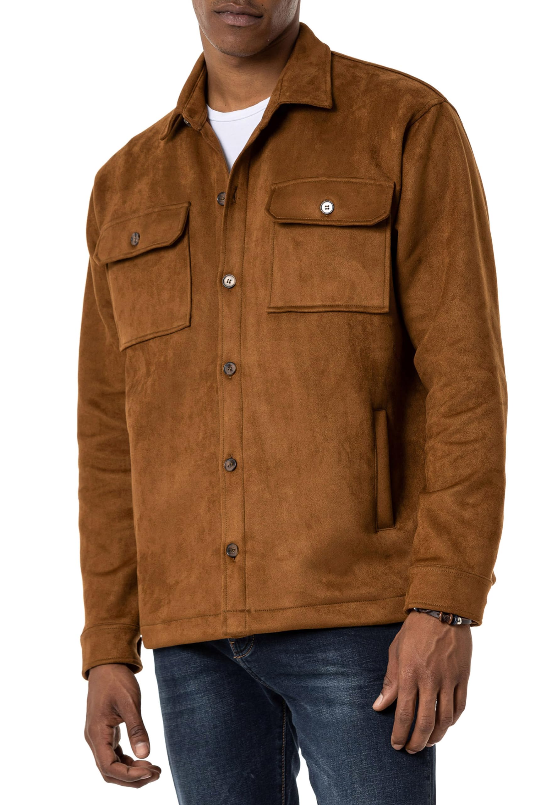 redbridge-hemden-vintage-hemd-wildlederlook-khaki-l image 8