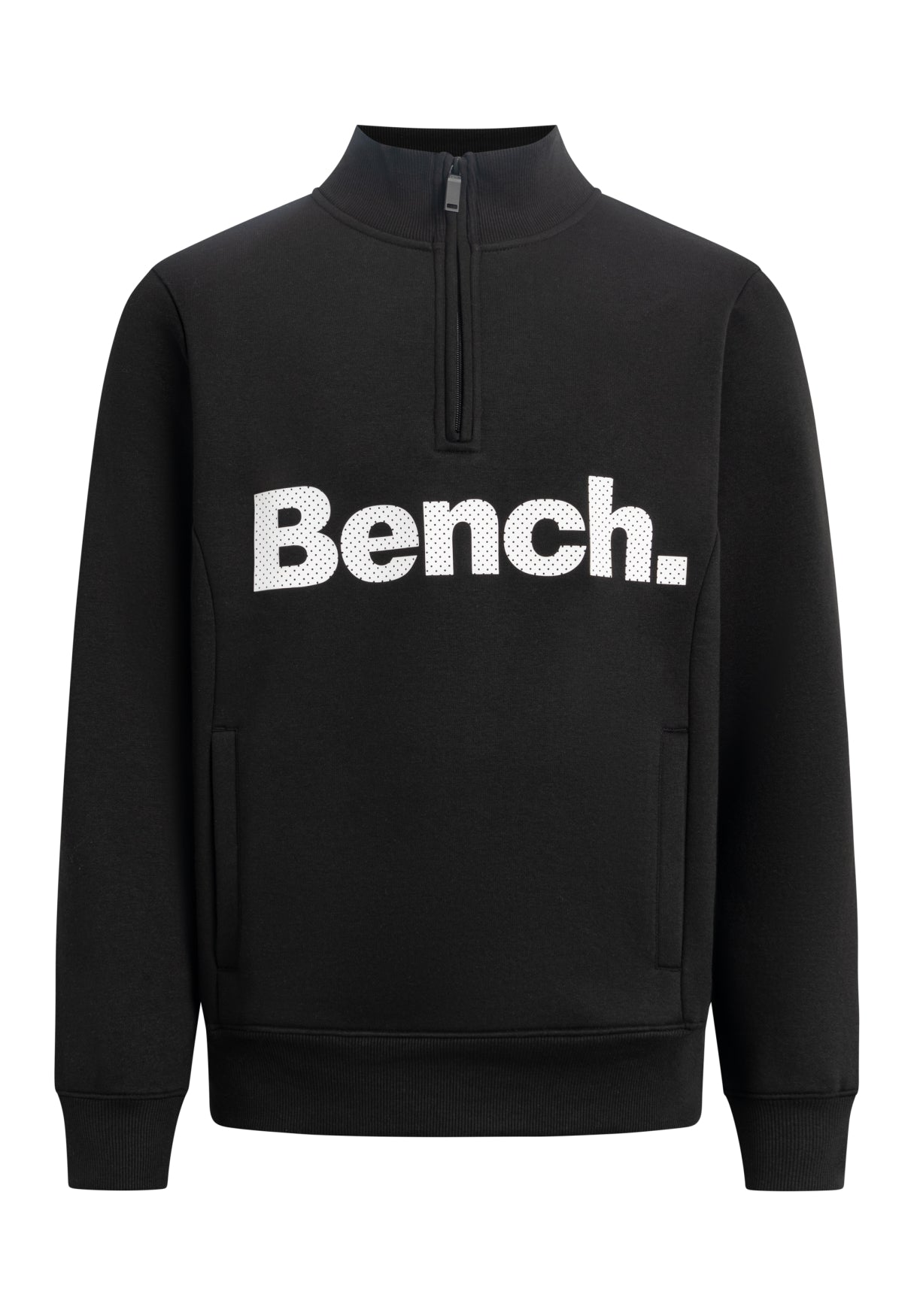 bench-plinth-sweatshirt-herren-schwarz-viertelzip image 1