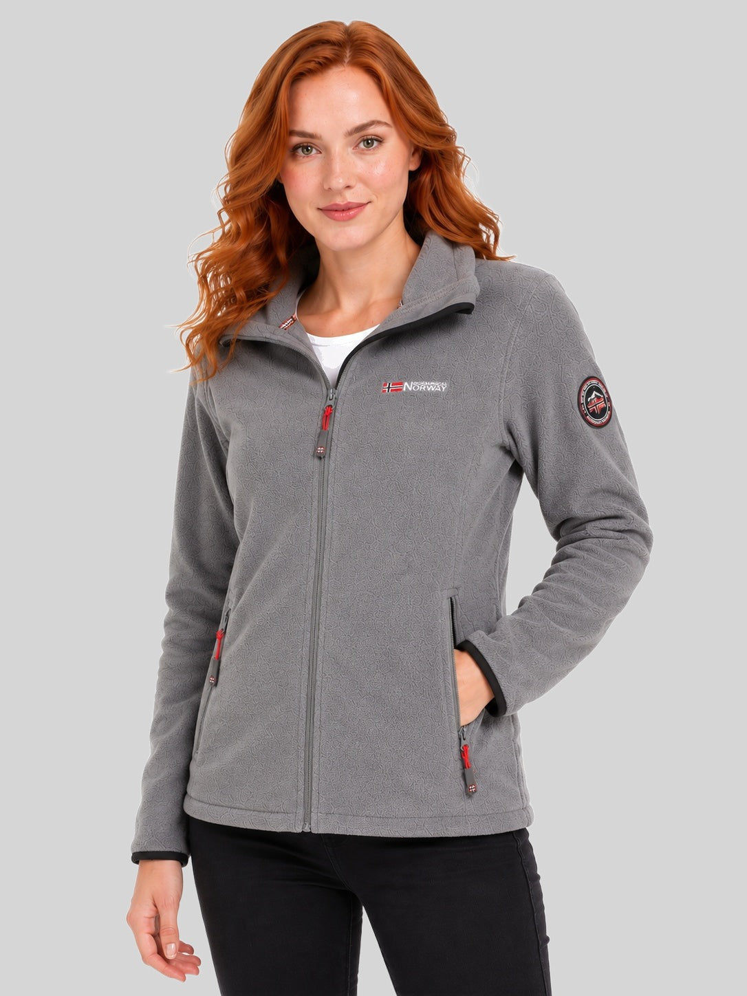 geographical-norway-unicia-damen-fleecejacke-schwarz-kapuze image 6