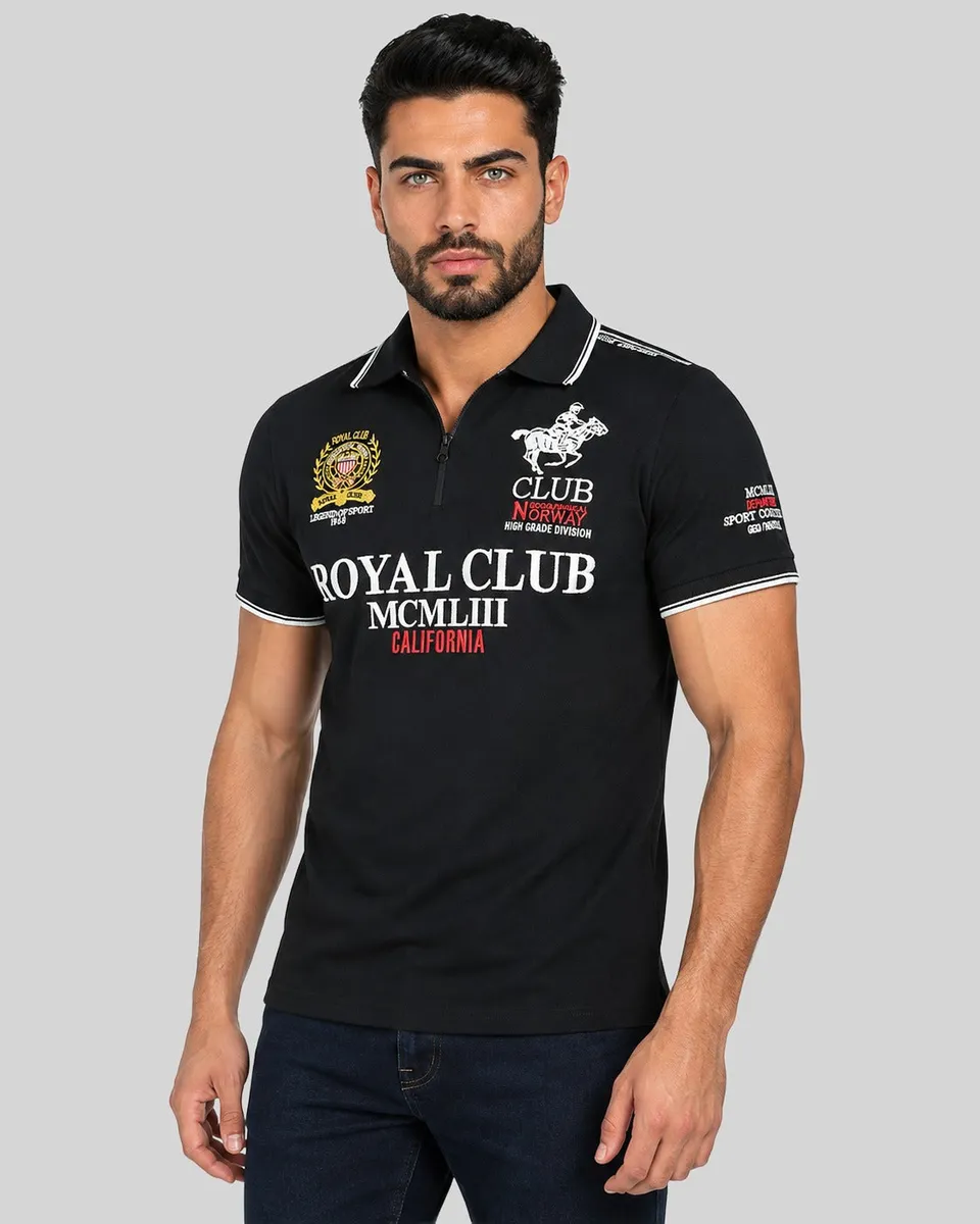 geographical-norway-keratine-polo-herren-schwarz-kurzarm image 1