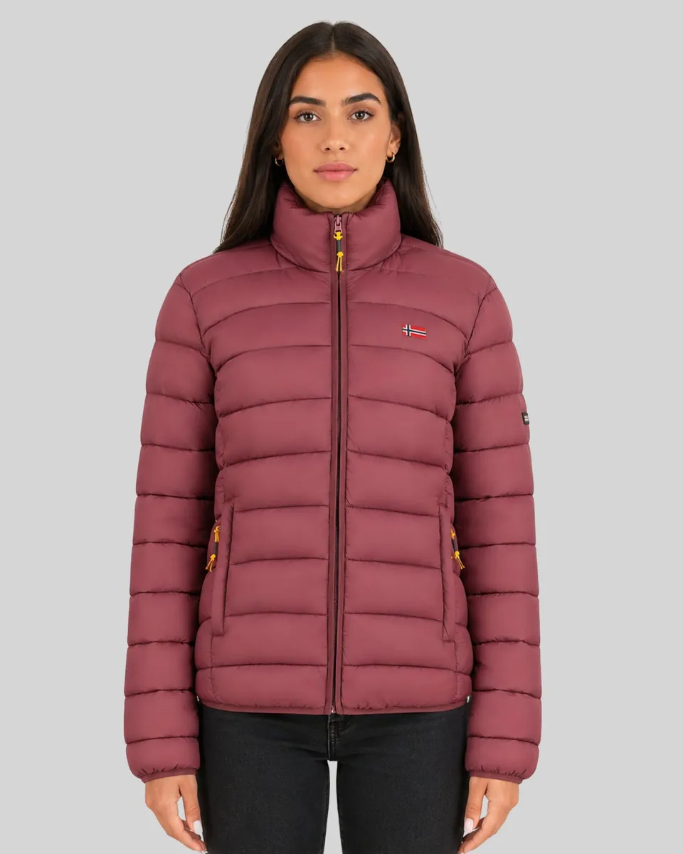 geographical-norway-atikolor-basic-damen-steppjacke-bordeaux image 1