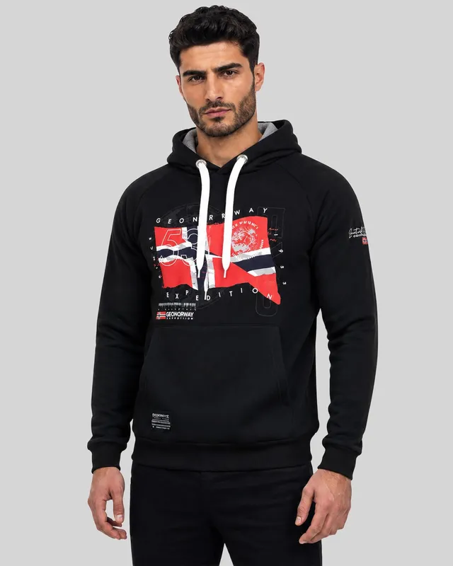 geographical-norway-gdrap-herren-hoodie-schwarz-baumwolle image 1