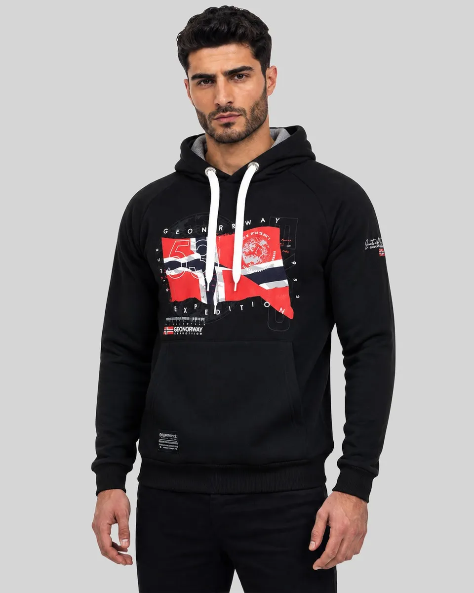 geographical-norway-gdrap-herren-hoodie-schwarz-baumwolle image 1