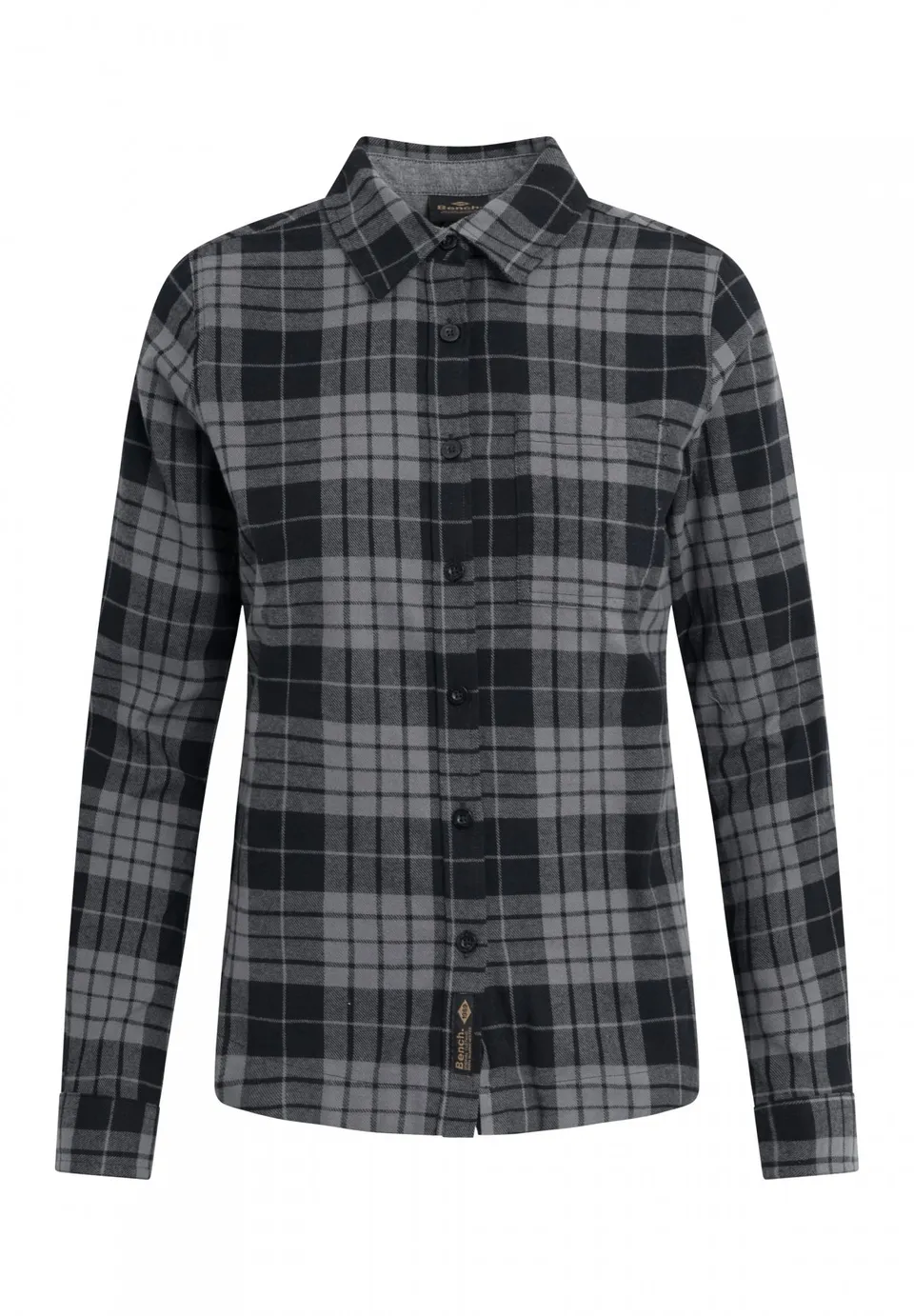 bench-carlowly-flanellbluse-damen-black-baumwolle image 1