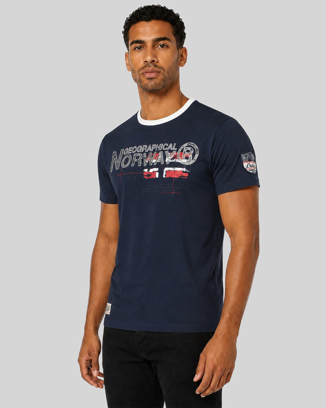 geographical-norway-jisland-t-shirt-herren-marine image 1