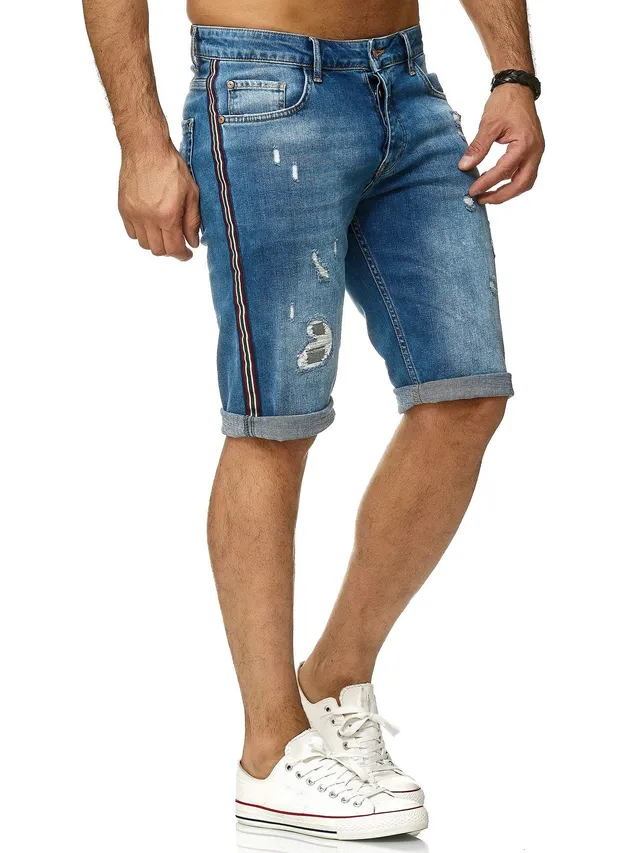 redbridge-jeans-shorts-herren-regular-fit-used-look-29w-sommer image 1