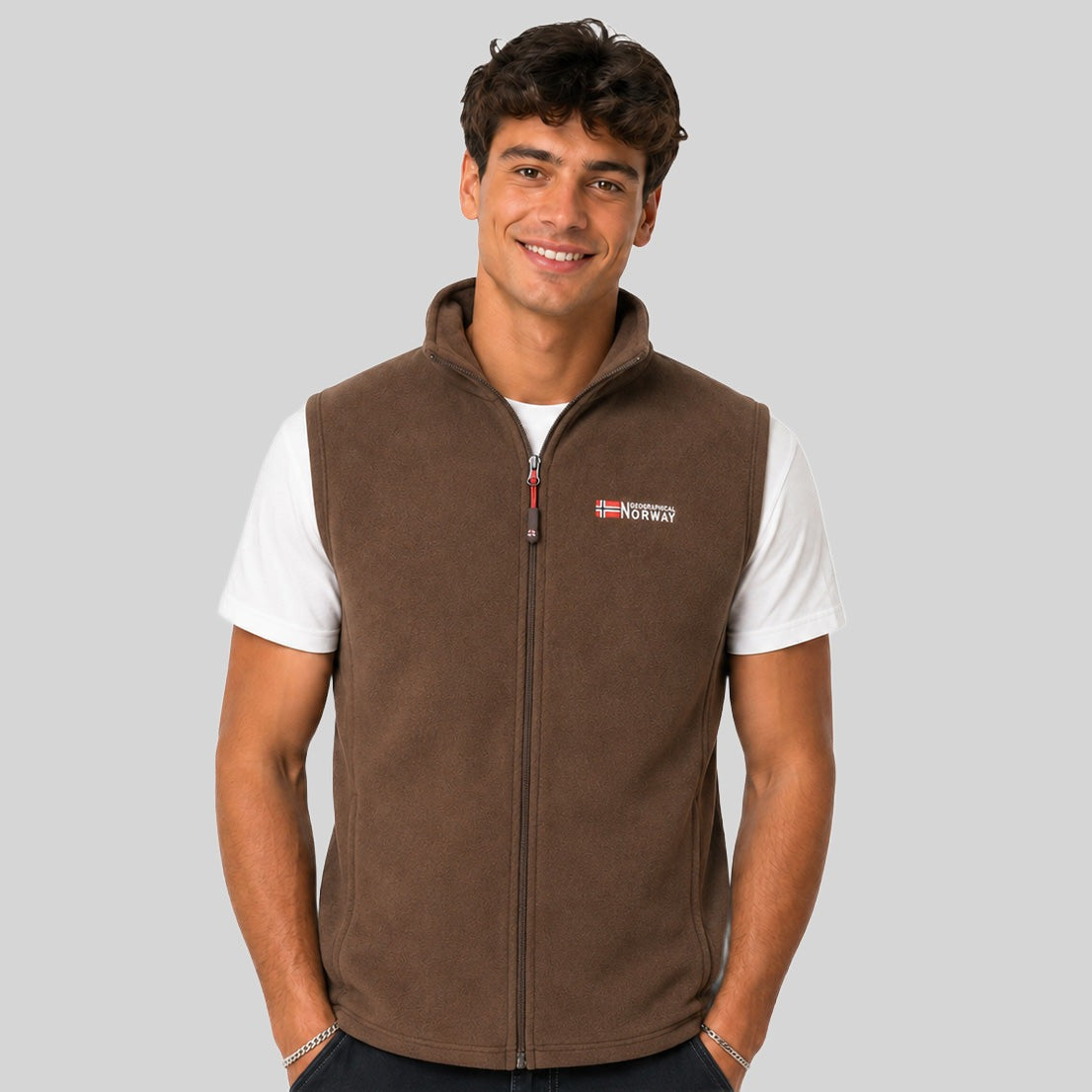 geographical-norway-vug-herren-fleeceweste-schwarz-micropolar image 1