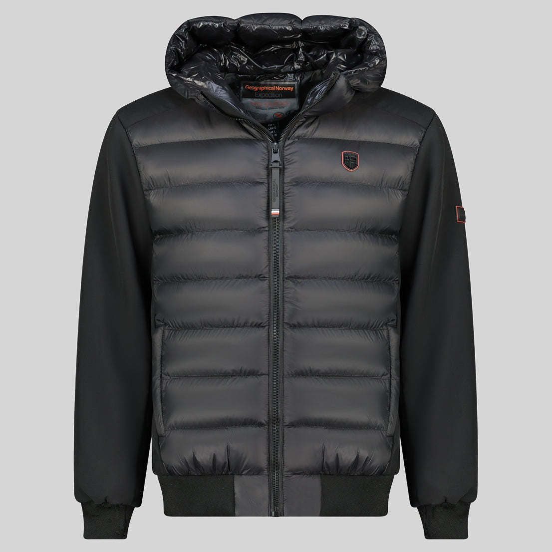 geographical-norway-aveyron-herren-winterjacke-schwarz-kapuze image 3