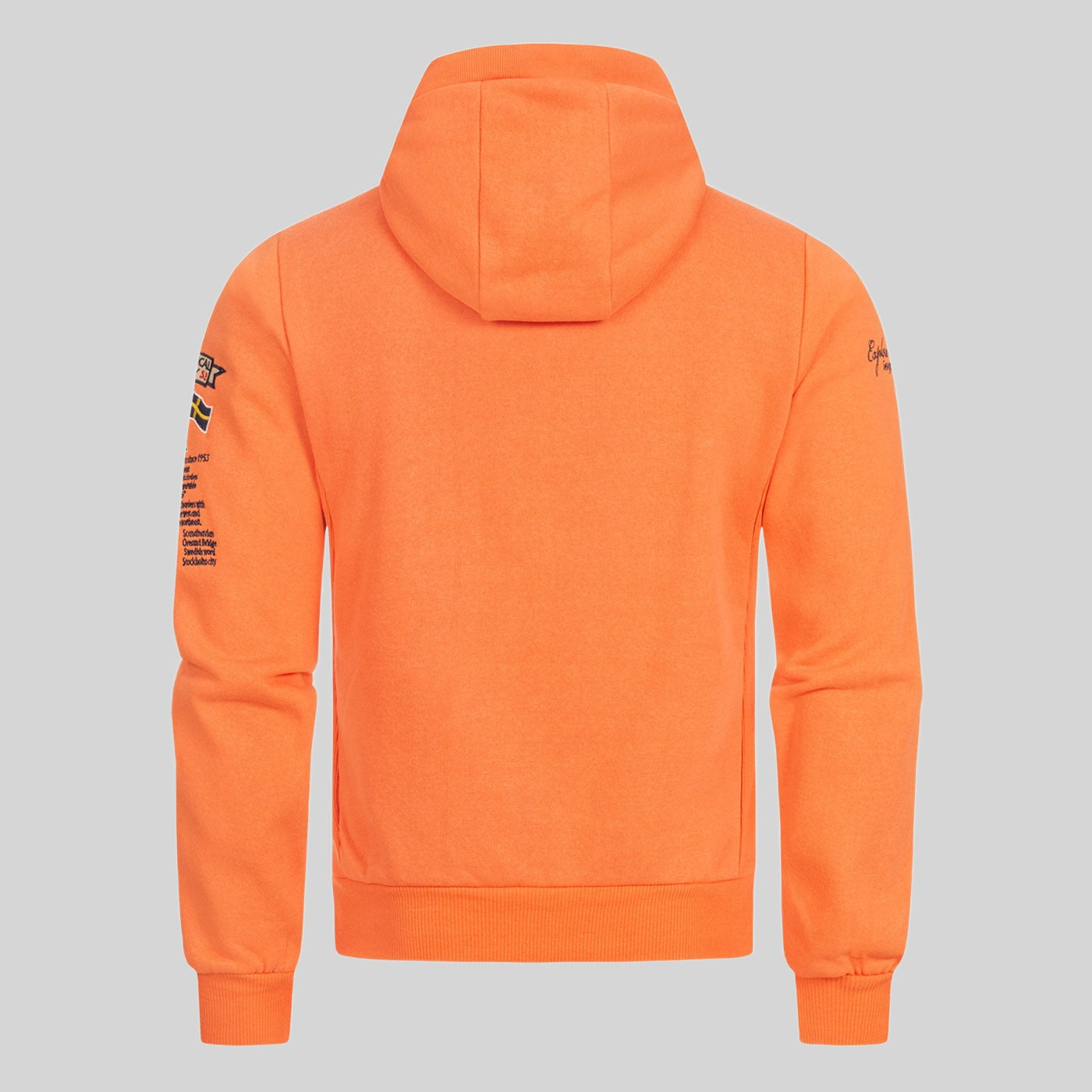 geographical-norway-gymclass-fluo-hoodie-orange-fluo-herren image 2