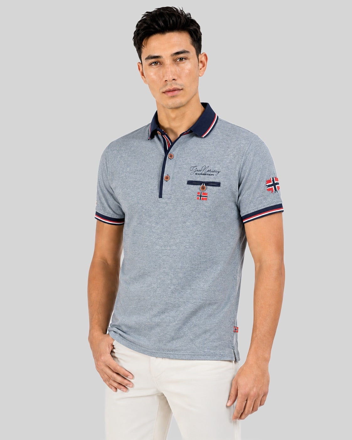 geographical-norway-kblended-herren-polo-matcha-baumwolle image 5