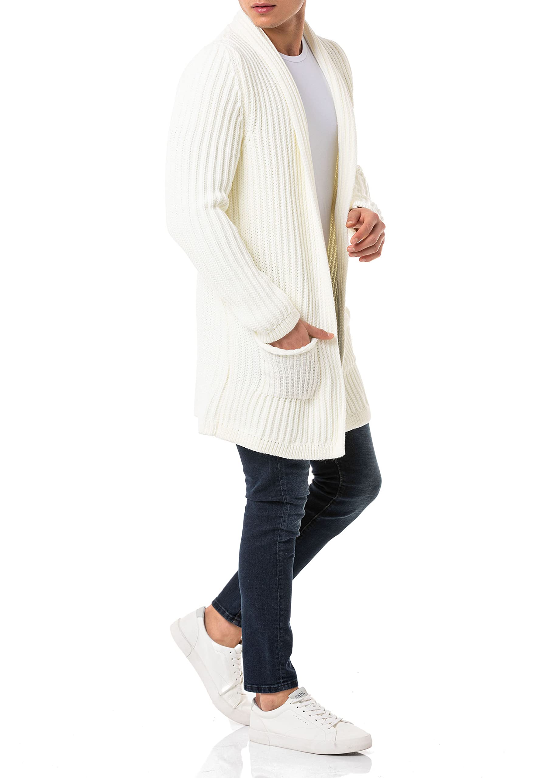 redbridge-cardigan-strickjacke-herren-long-cut-knopf image 6