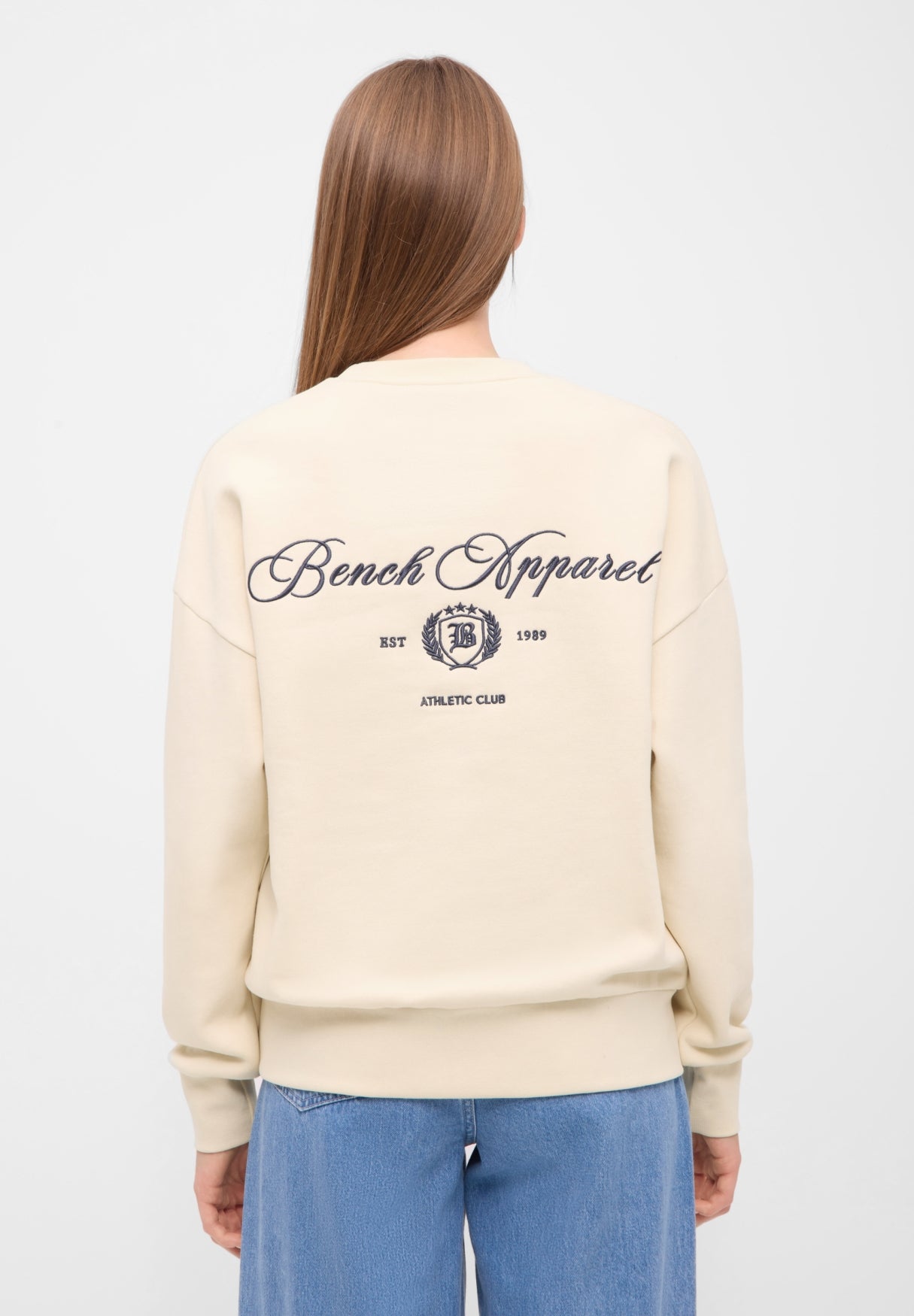 bench-desta-sweatshirt-damen-egret-stickerei image 3
