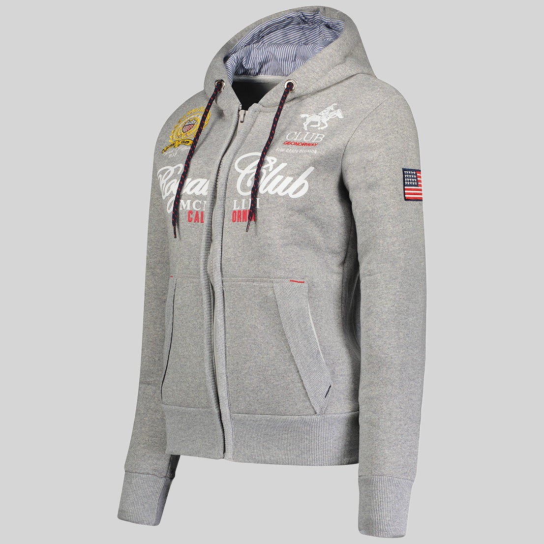 geographical-norway-fanille-damen-hoodie-grau-mit-kapuze image 3