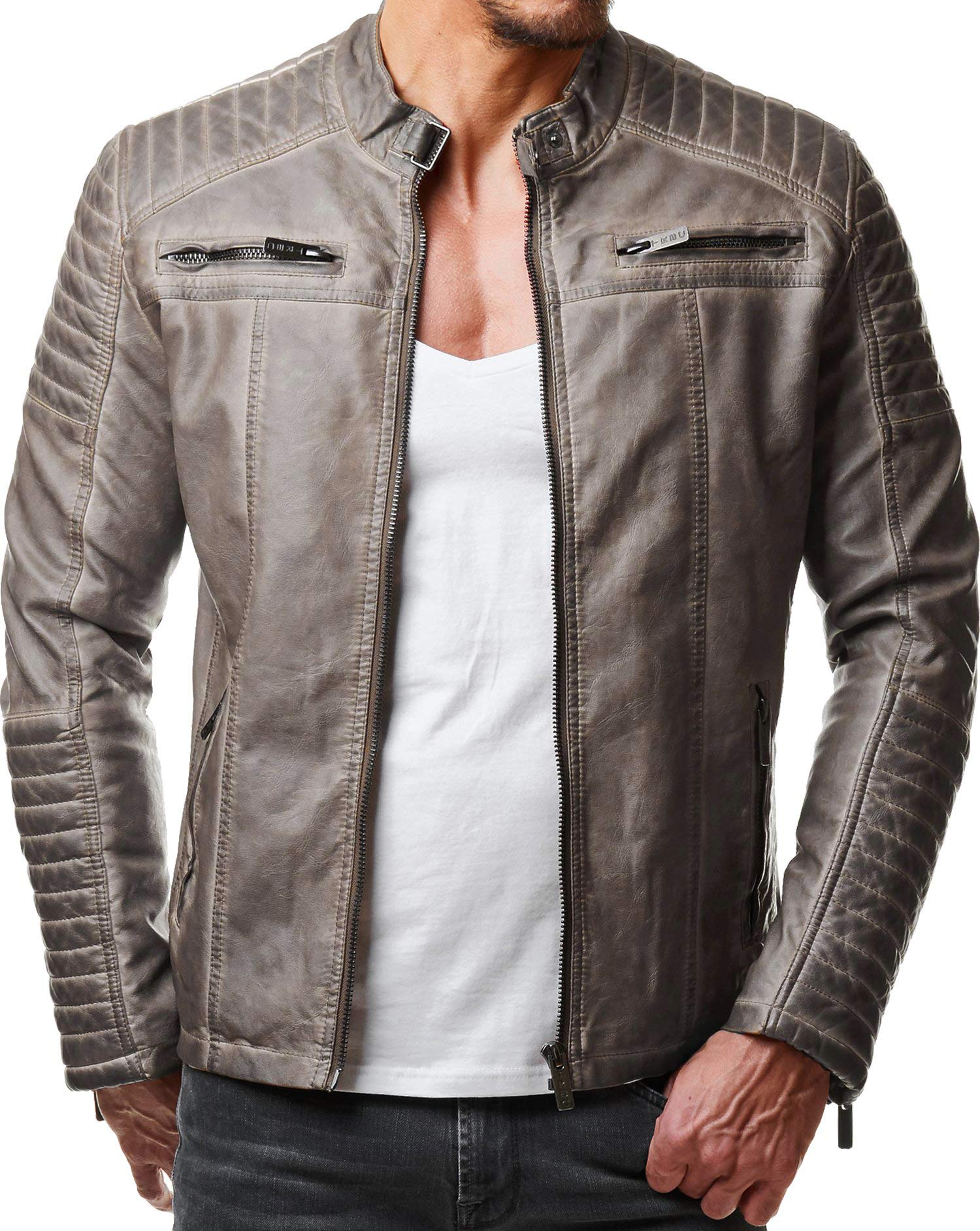 redbridge-m6013-biker-lederjacke-herren-schwarz-echtleder-stepp image 4