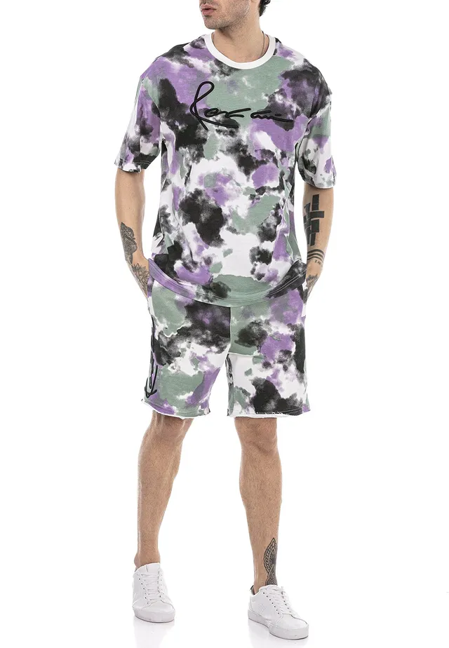 redbridge-sommer-set-batik-t-shirt-shorts-lila-batik-2-teilig image 1