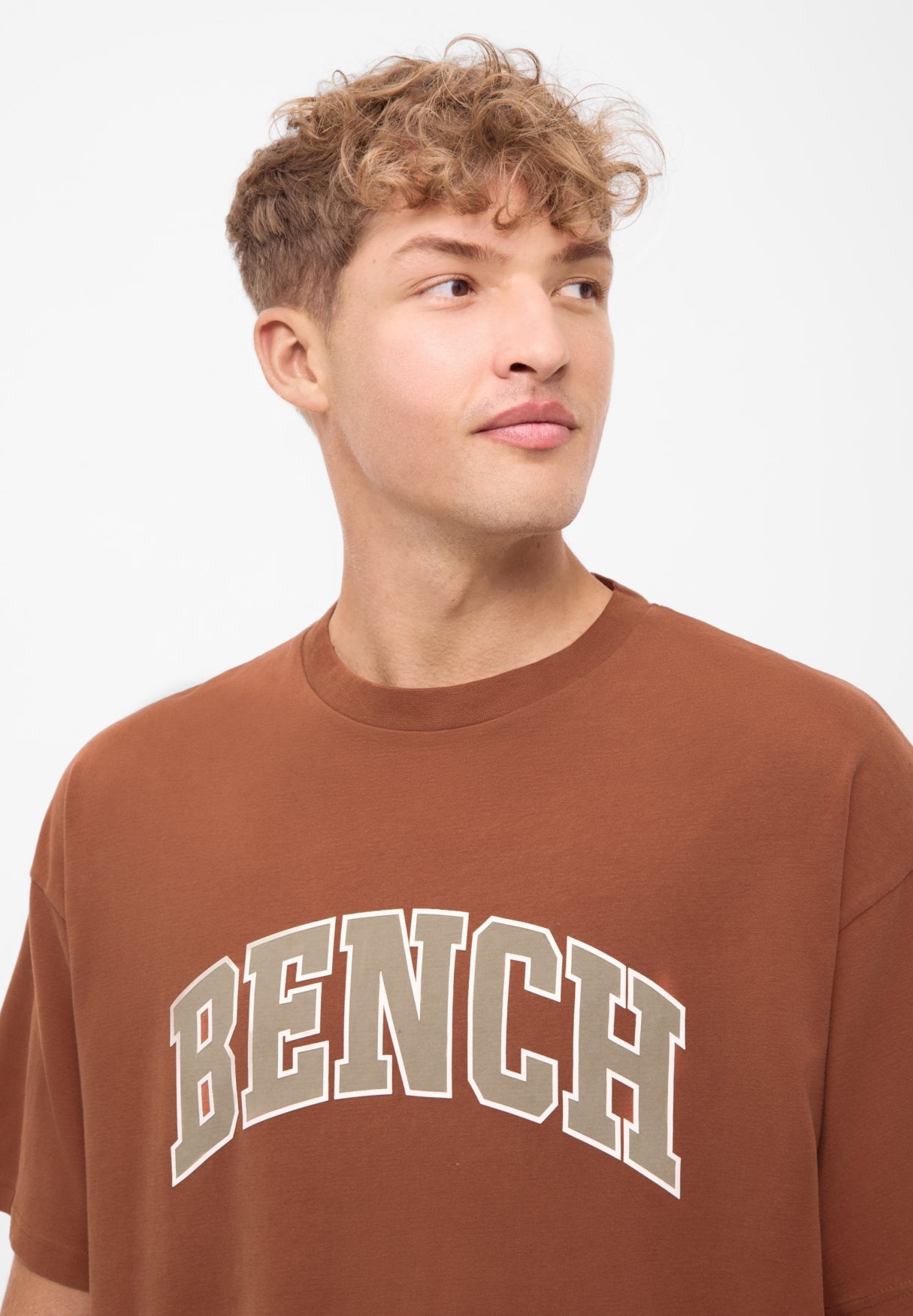 bench-elias-t-shirt-herren-rustic-brown-frontprint-loose image 4