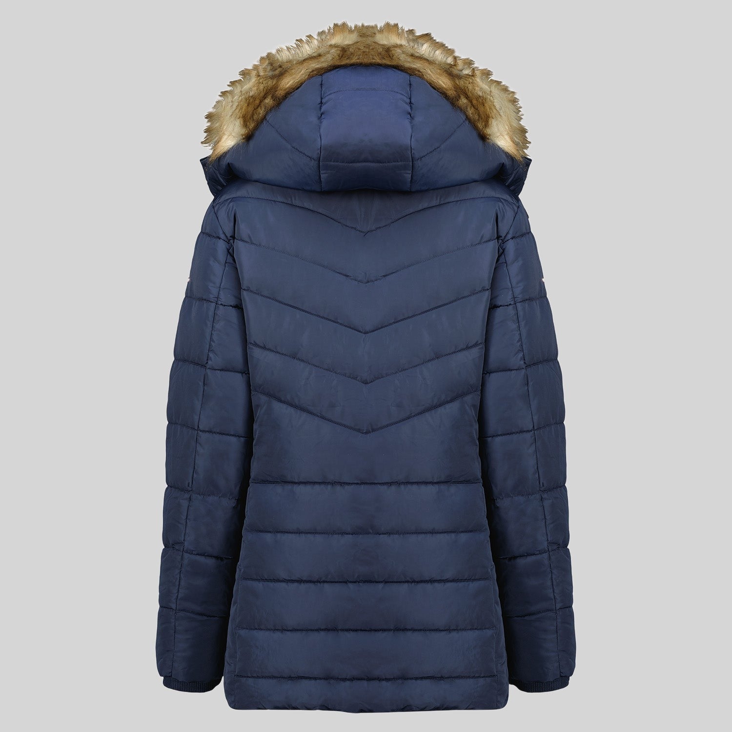 geographical-norway-ajuju-damen-parka-schwarz-fellkapuze image 2