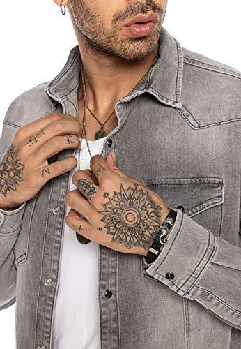 redbridge-jeanshemd-herren-langarm-blau-premium-denim-regular image 8