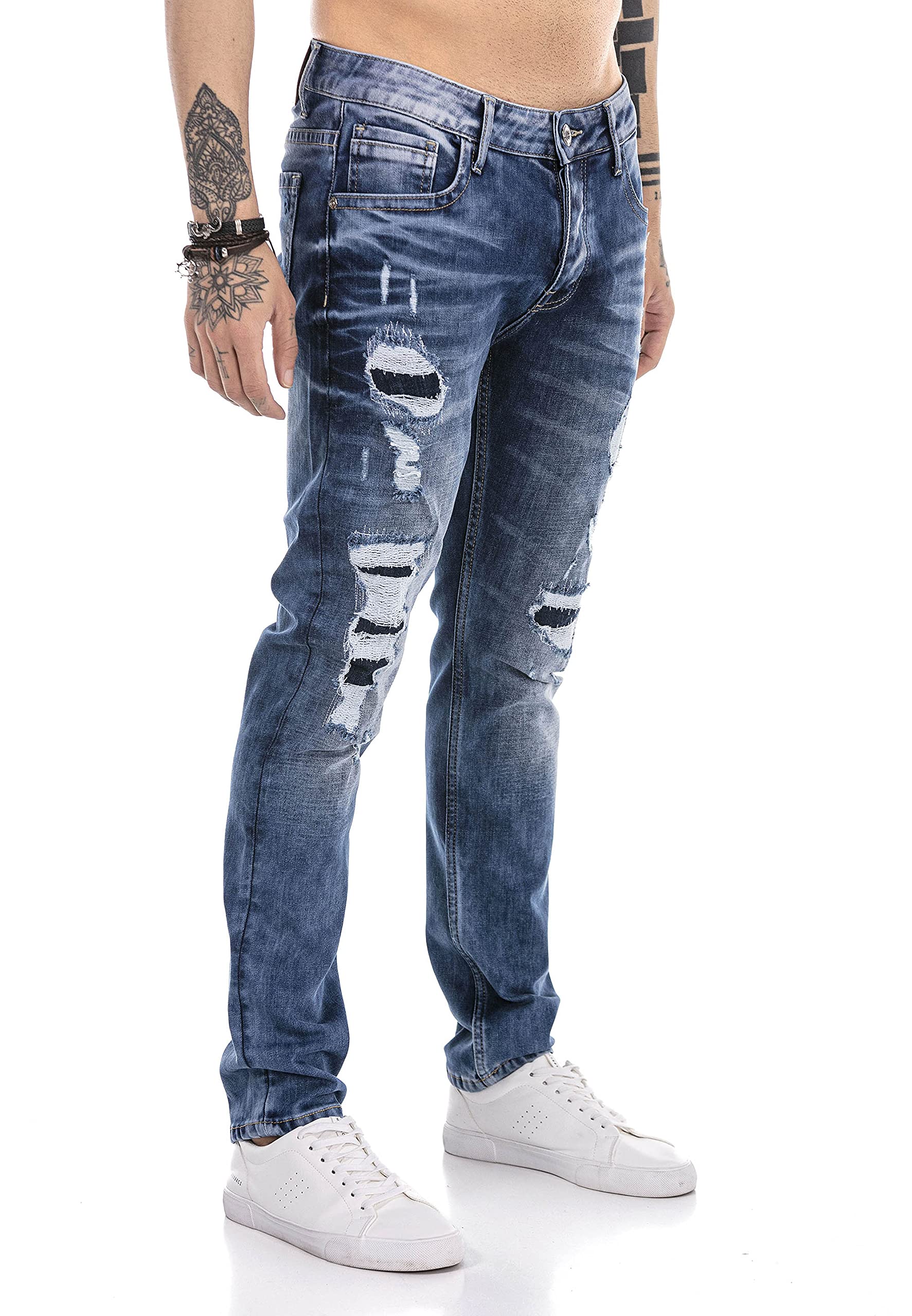 redbridge-used-look-destroyed-jeans-herren-31w-34l image 1