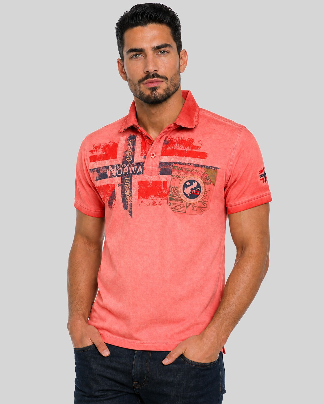 geographical-norway-kamo-polo-herren-kurzarm-blau image 6