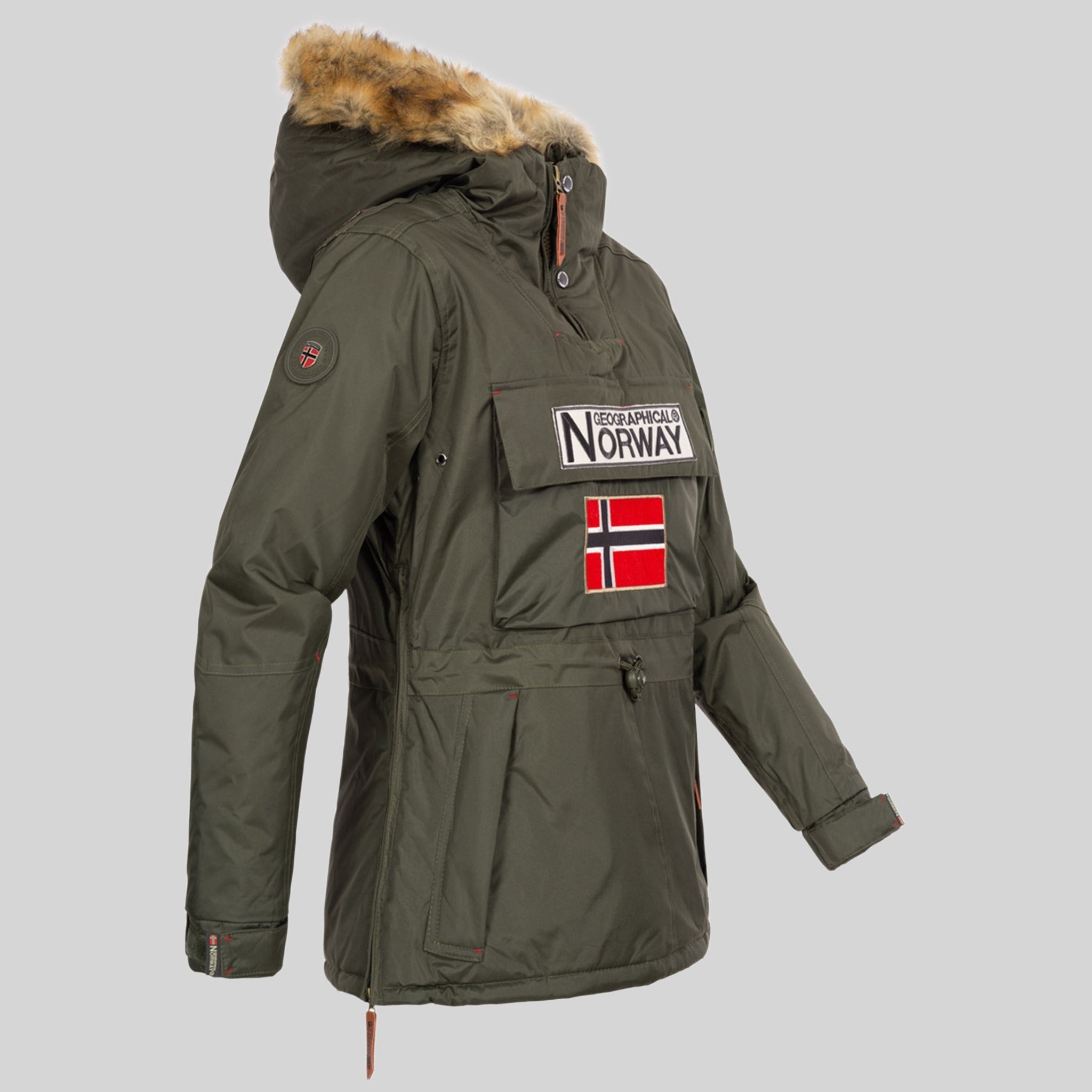 geographical-norway-bridget-damen-parka-winterjacke-kaki image 5