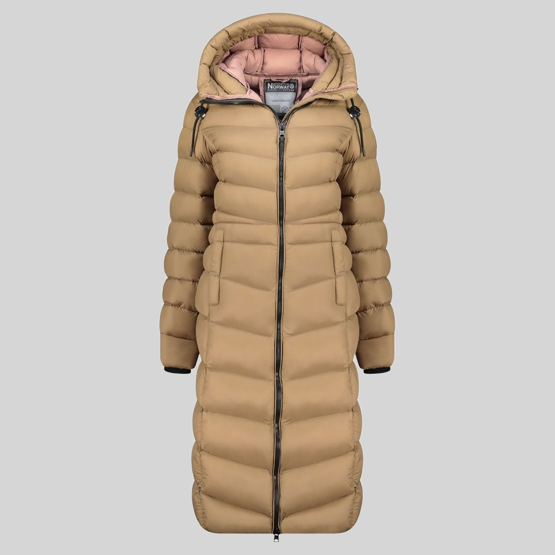 geographical-norway-berangere-damen-parka-lang-taupe-winter image 3