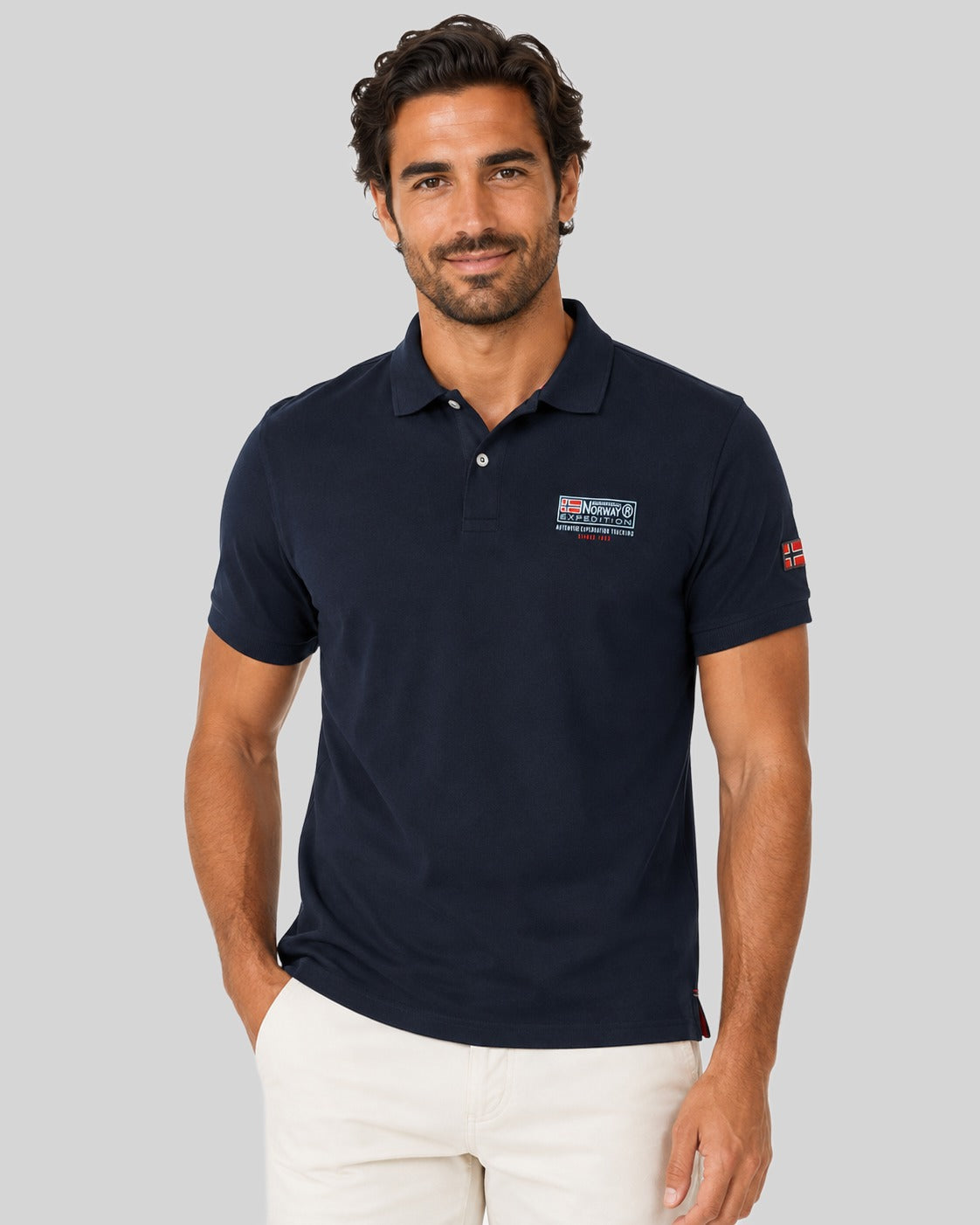 geographical-norway-koffroy-herren-polo-marine-baumwolle image 1