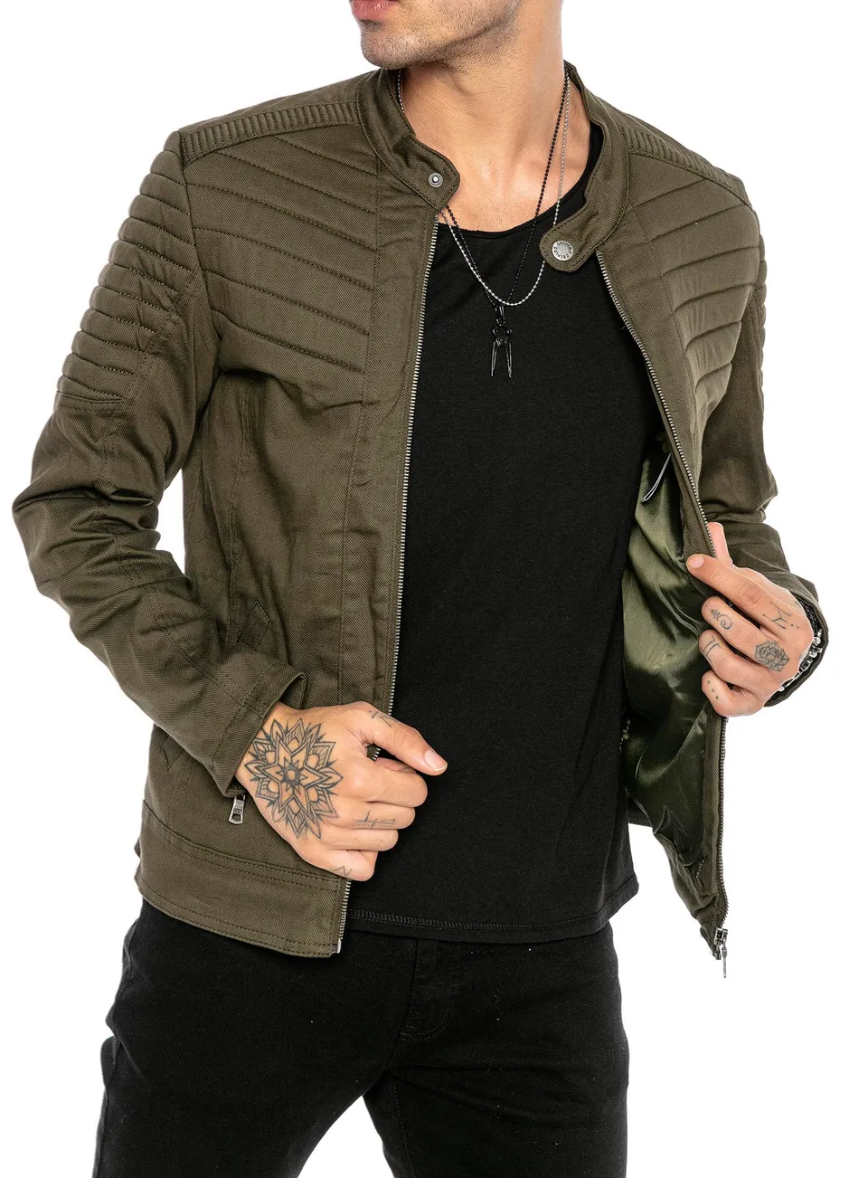 redbridge-herren-biker-bergangsjacke-baumwolle-mit-rei-verschluss image 1
