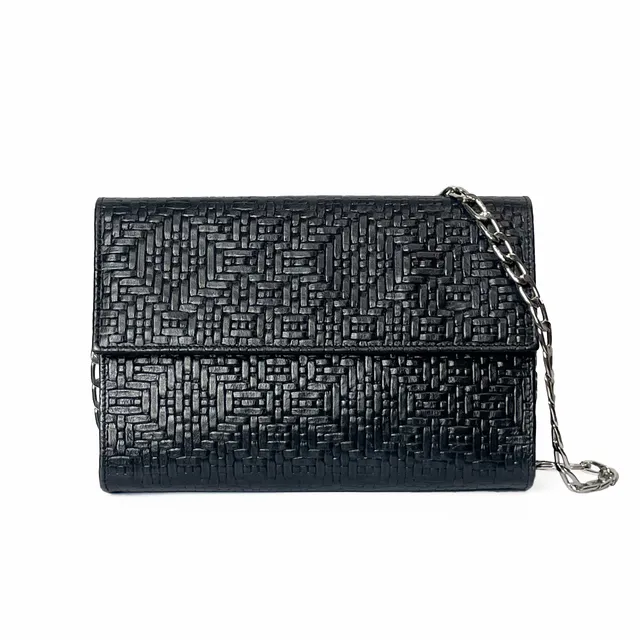 mariusz-przybylski-czarna-sk-rzana-torebka-damen-handtasche-schwarz-l image 1