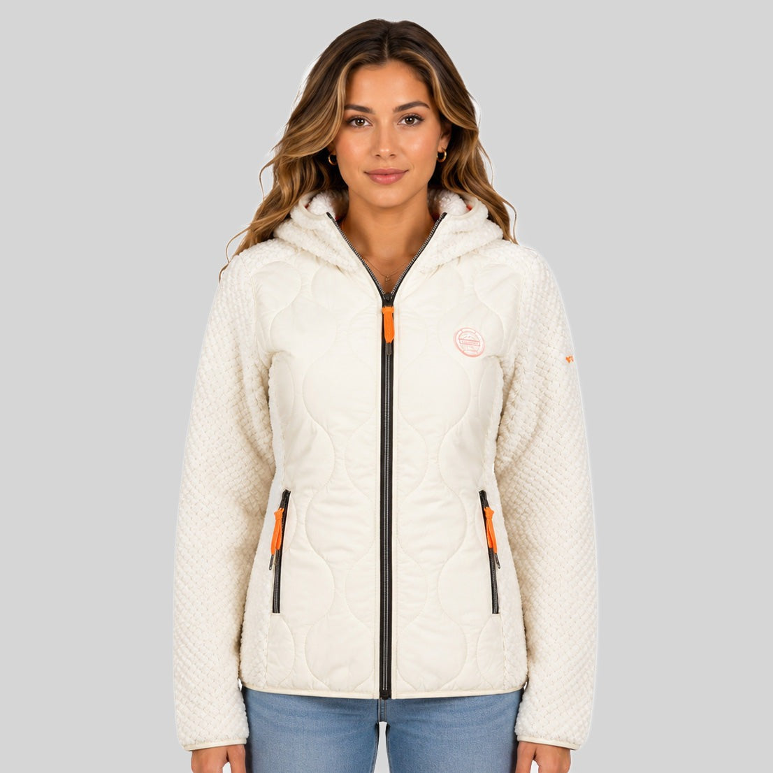 geographical-norway-torsade-fleecejacke-damen-creme image 1