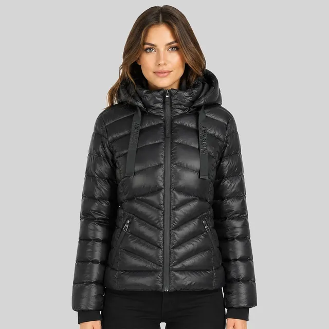 geographical-norway-calice-damen-winterjacke-schwarz-mit-kapuze image 1