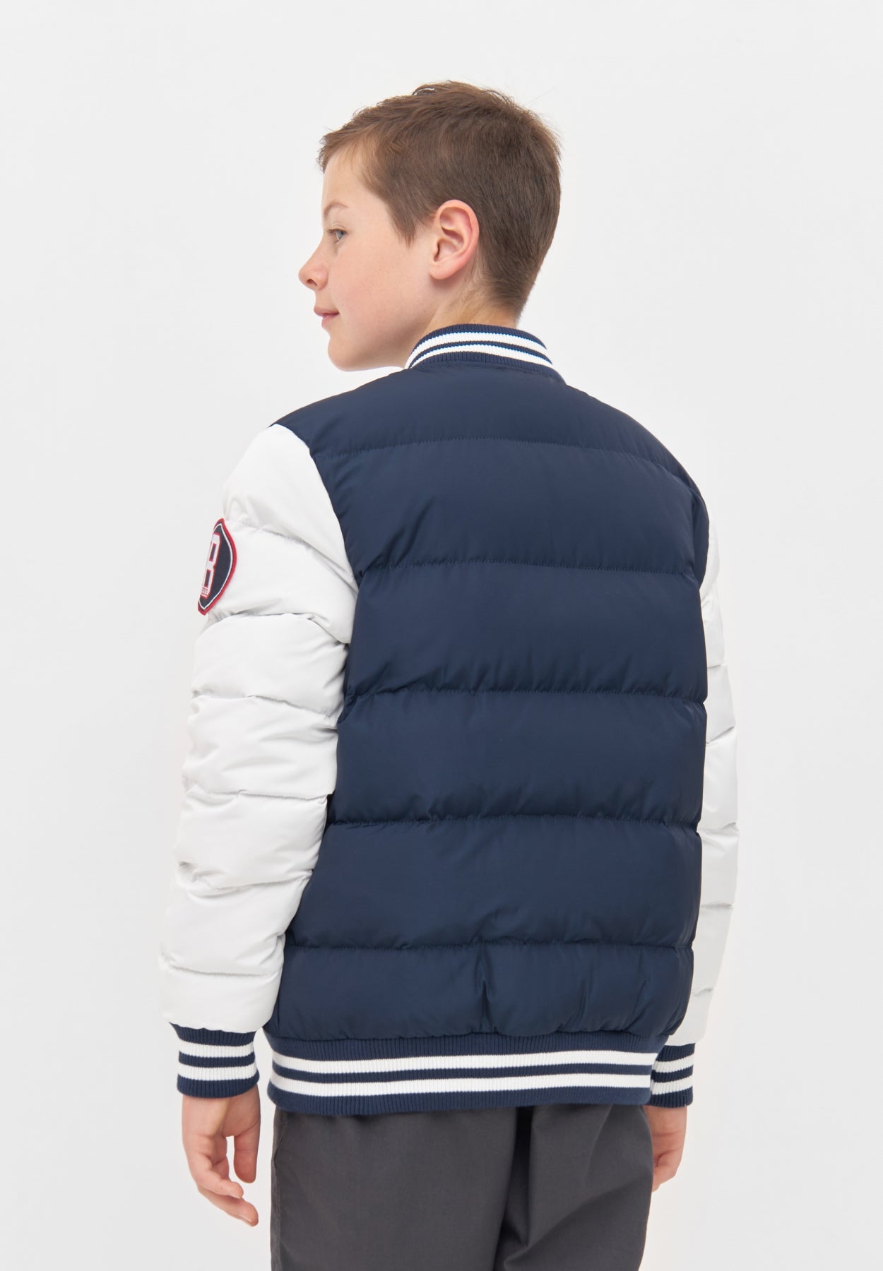 bench-reggie-b-winterjacke-jungen-black-white-college image 7