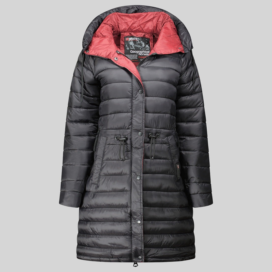 geographical-norway-batiga-winterjacke-damen-schwarz-lang image 2