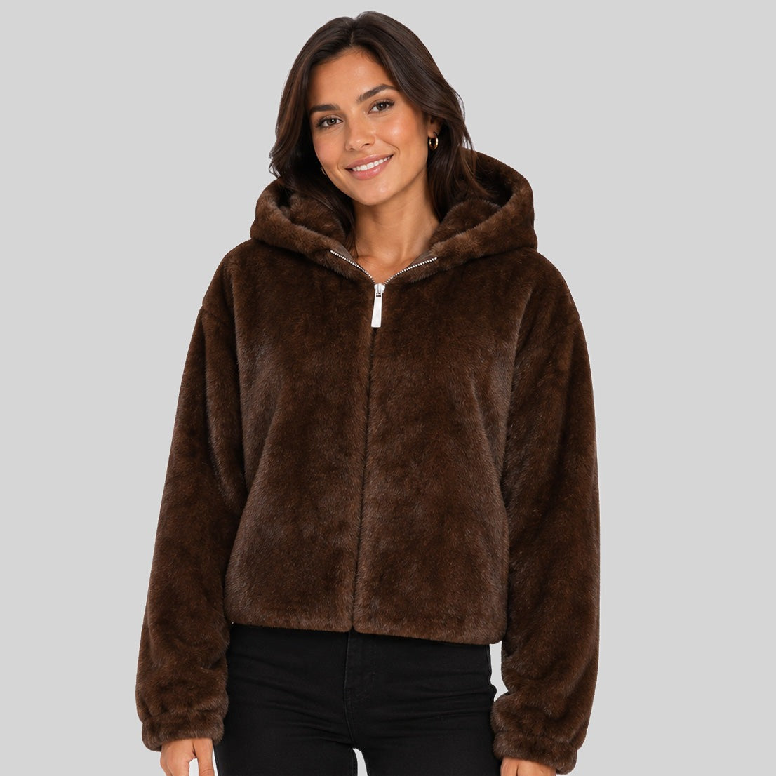 geographical-norway-dadani-damen-fleecejacke-taupe-mit-kapuze image 7