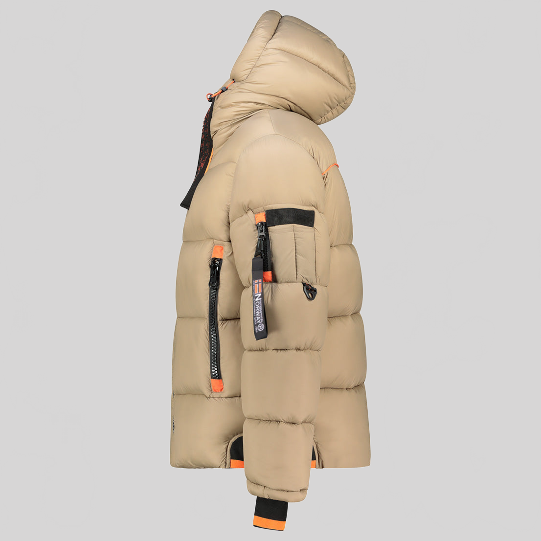 geographical-norway-calix-herren-blouson-schwarz-steppjacke-kapuze image 6
