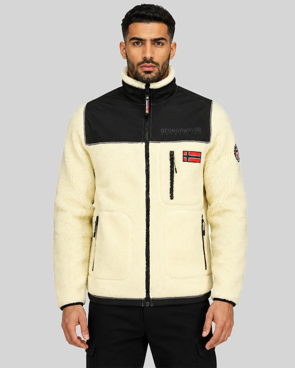 geographical-norway-tuvalu-fleecejacke-herren-wei-taschen image 1