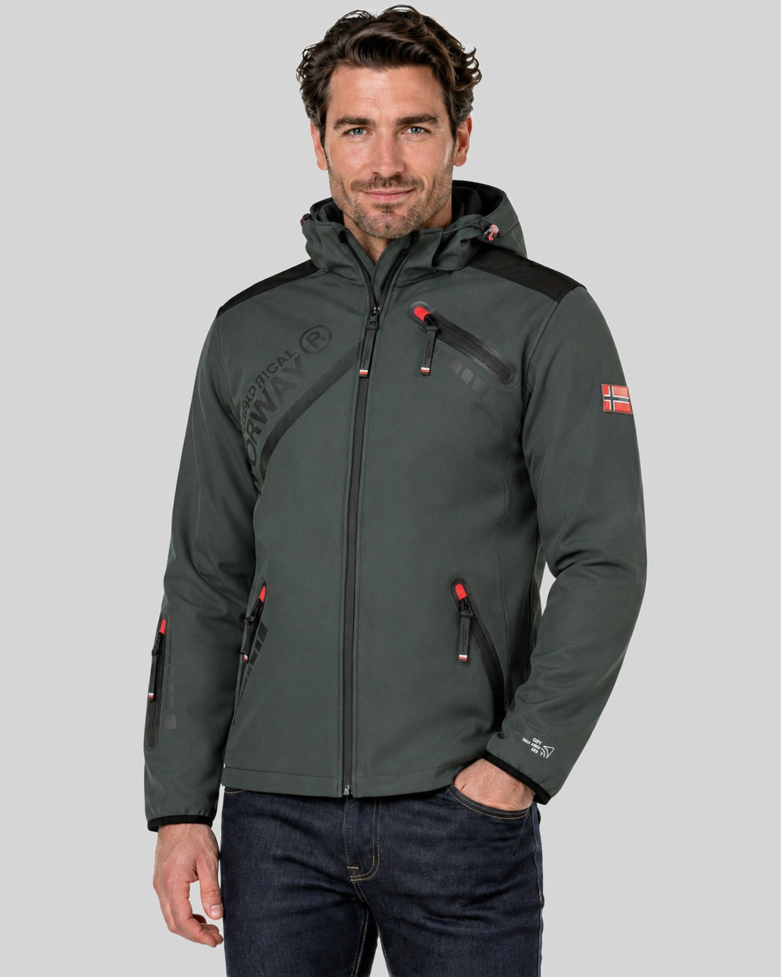 geographical-norway-twopac-softshelljacke-herren-schwarz-kapuze image 6