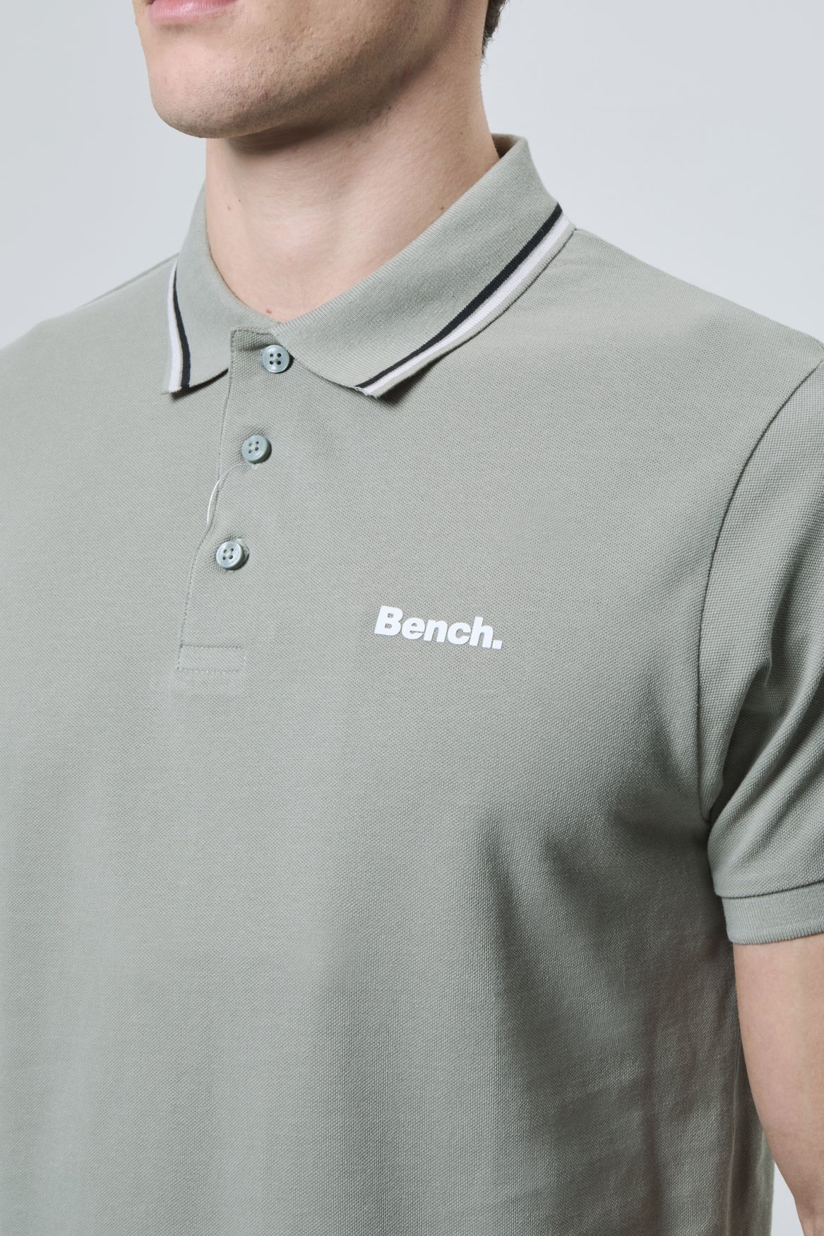 bench-gruff-poloshirt-herren-white-piqu-baumwolle image 8