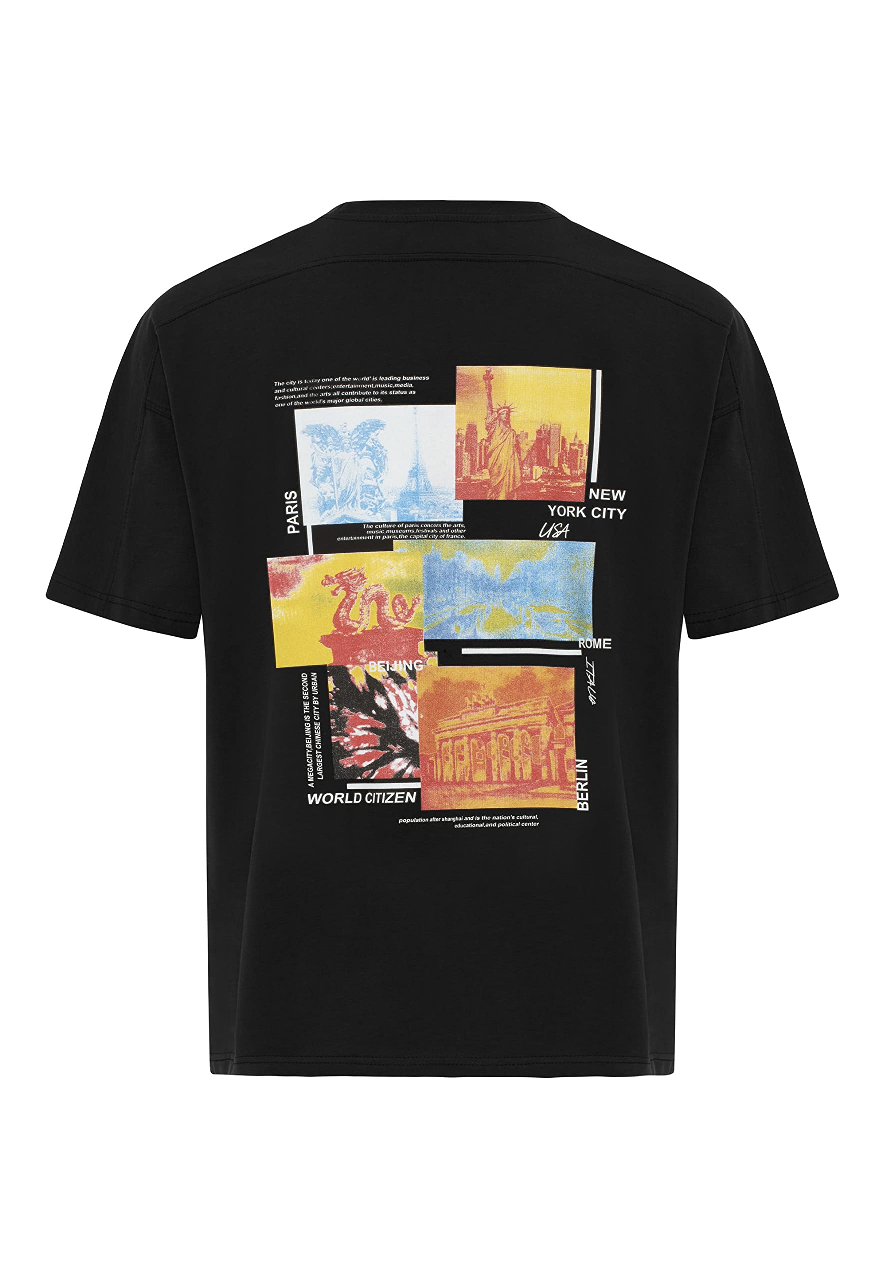 redbridge-t-shirts-oversized-t-shirt-herren-schwarz-xl-baumwolle image 2