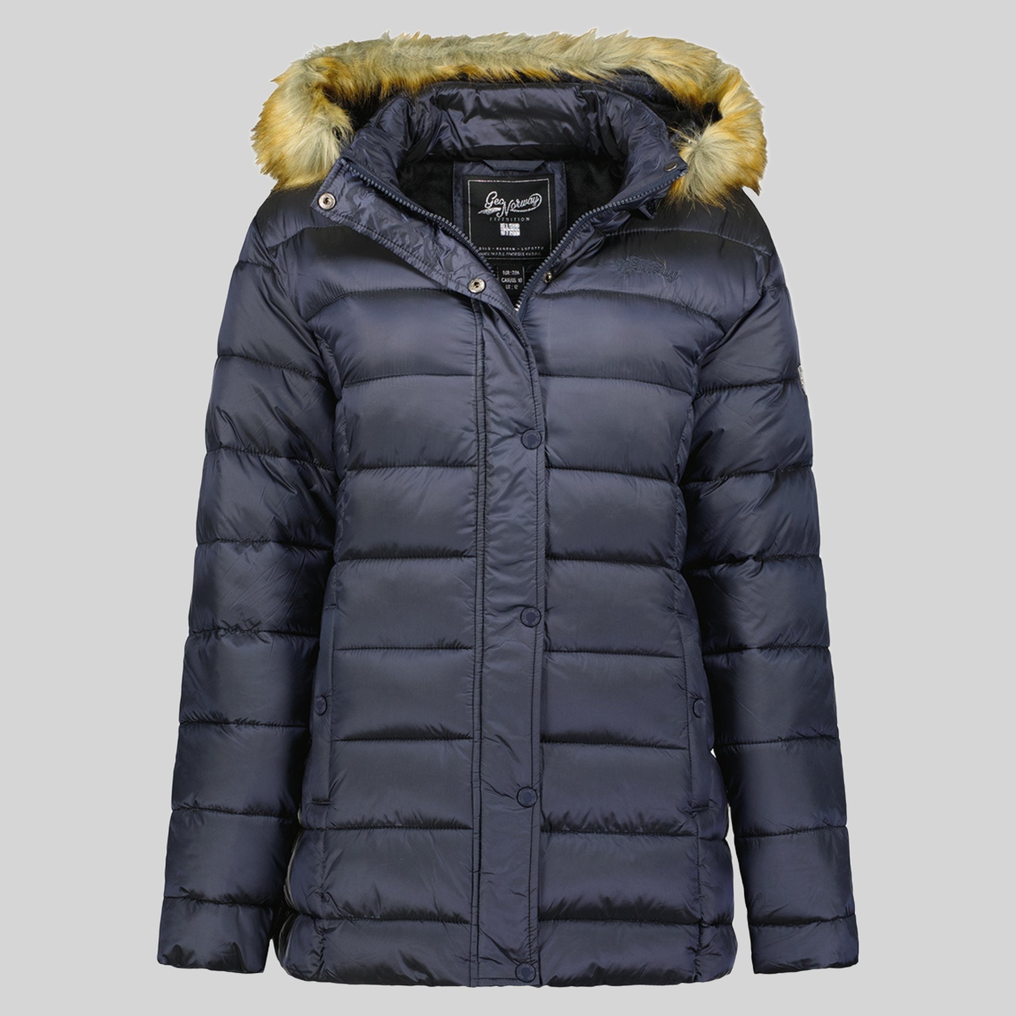 geographical-norway-adela-parka-damen-marine-mit-fellkapuze image 1