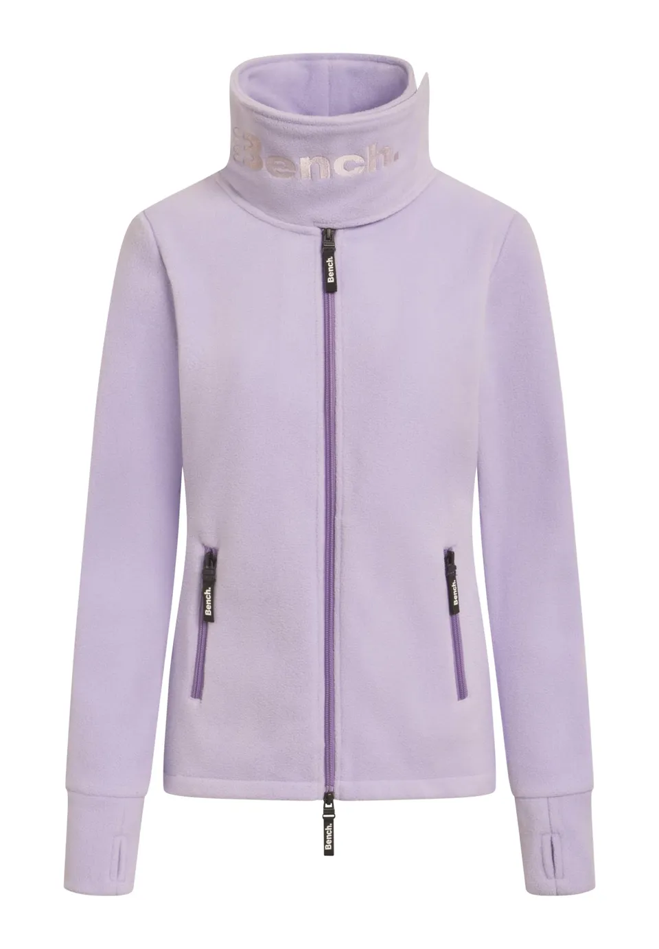 bench-jennae-fleecejacke-damen-navy-funnelneck-retro image 1