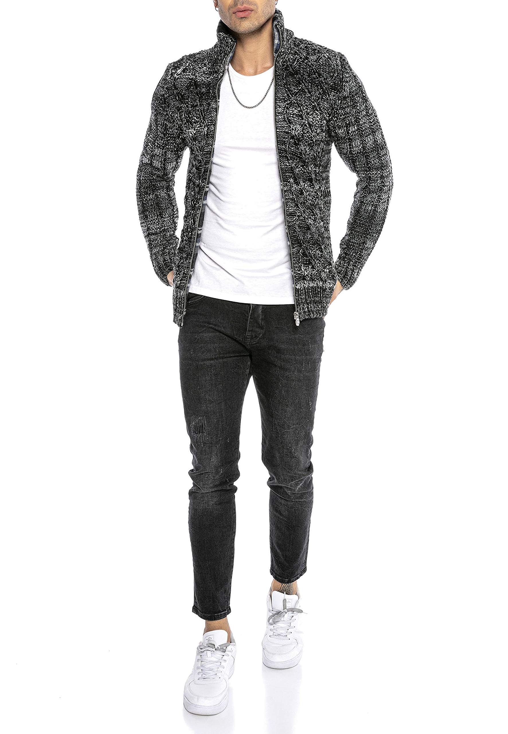 redbridge-strickjacke-cardigan-stehkragen-rei-verschluss image 5